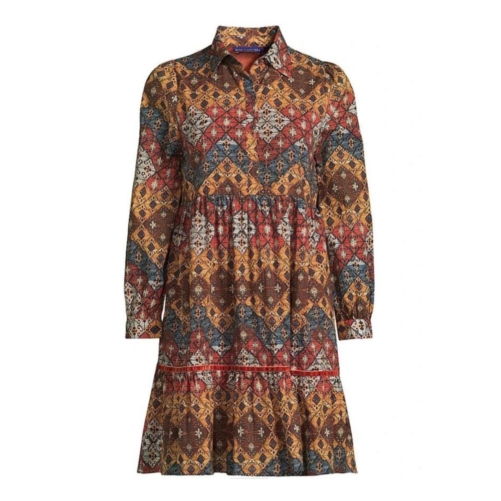 Ro's Garden Romy Short Dress – "Lachen" – Brown – Size Large – NWT – Women's